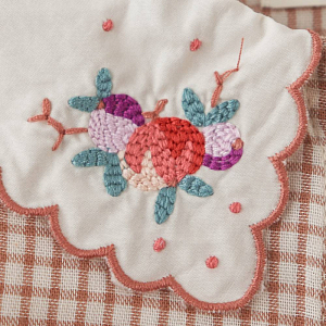 Блуза с длинным рукавом Gingersnaps "Bernadette Sutherland", бежевая клетка